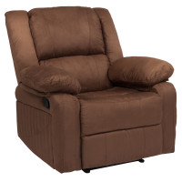 Flash Furniture BT-70597-1-BN-MIC-GG Harmony Series Chocolate Brown Microfiber Recliner 
